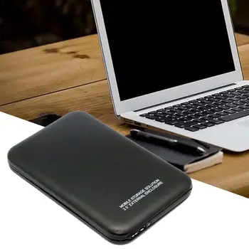 

External Hard Drive 2.5 Portable Hard Drive 2.5" HDD/SSD Black USB Storage Leather ABS 3.0/usb2.0 With Case I9P8