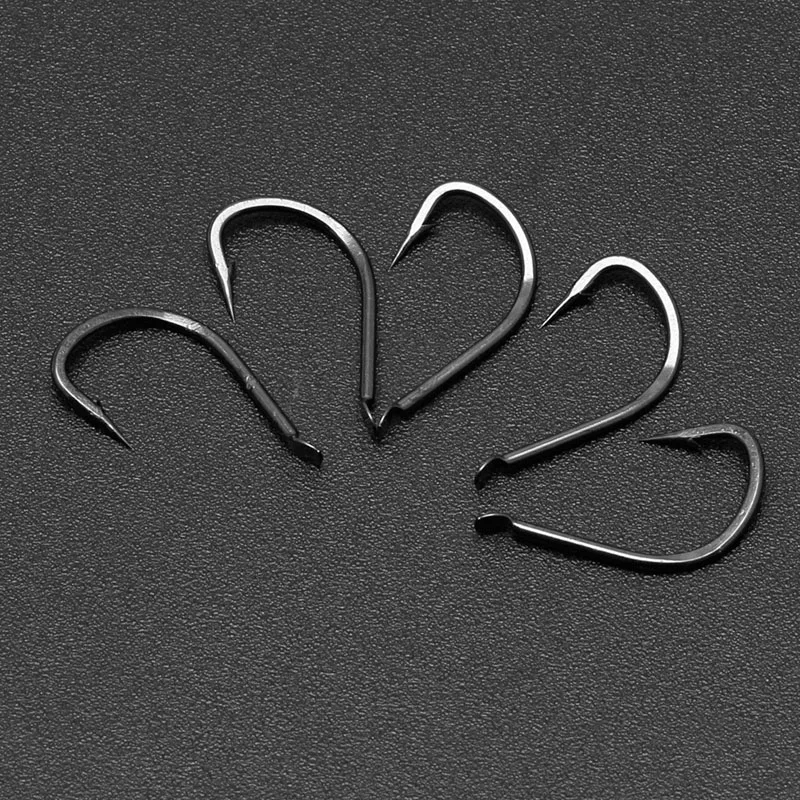 

100Pcs/Box Fish Hook Sharpened Hooks Jig Big Baitholder Carp Fly Fishing Tackle D0AE