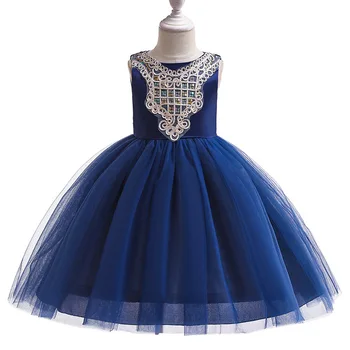 

2020 Evening Wedding Dresses Sequins Lace Dress for Girls Spring Elegant Party Kids Dresses for Girls Vestidos Clothes