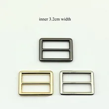 

5Pcs Diecast 32mm Tri-Glide Slider Adjust Metal Buckles for Backpack Web Strap DIY Bag Belt Leather Craft Accessory