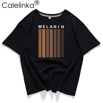 

Funny Black Human Melanin Women Shirts Plus Size Cotton Casual Short Sleeve Summer Round Neck Black History Juneteenth t shirt