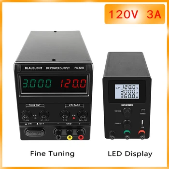 

Fine Tuning Switching Power Supply Lab DC Adjustable Bench Source Digital Voltage 30V 120V 10A 3A New 3/4-digit display