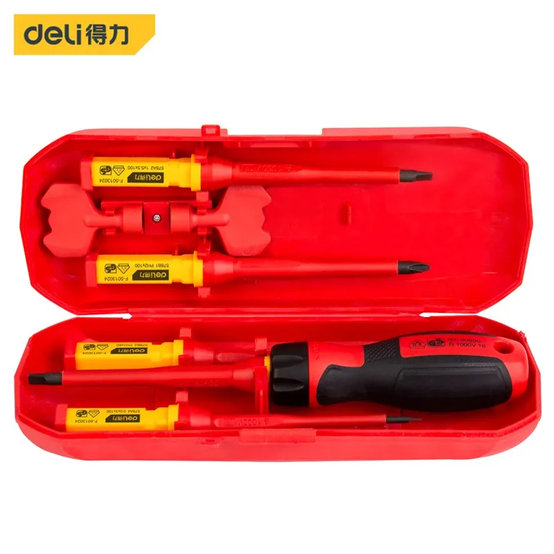 Electrician Insulated Screwdriver Set Magnetic Phillip&Slotted Professional Tool
