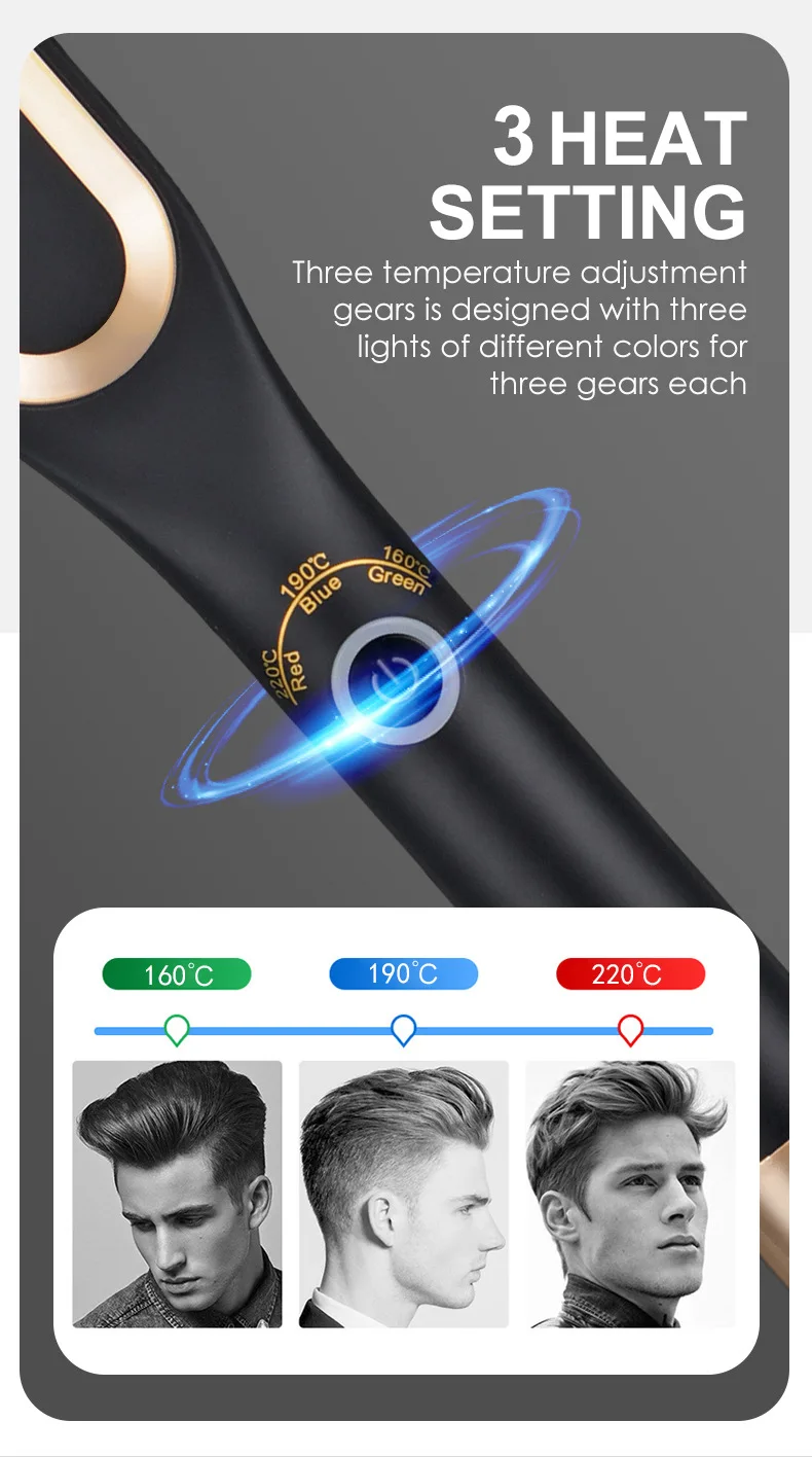 Penteados de Cabelo Pentes de Barba Controle de Temperatura Alisador de Cabelo Mini Reto Feminino Reta Pente Penteado Três-velocidade 6 Weddings & Events