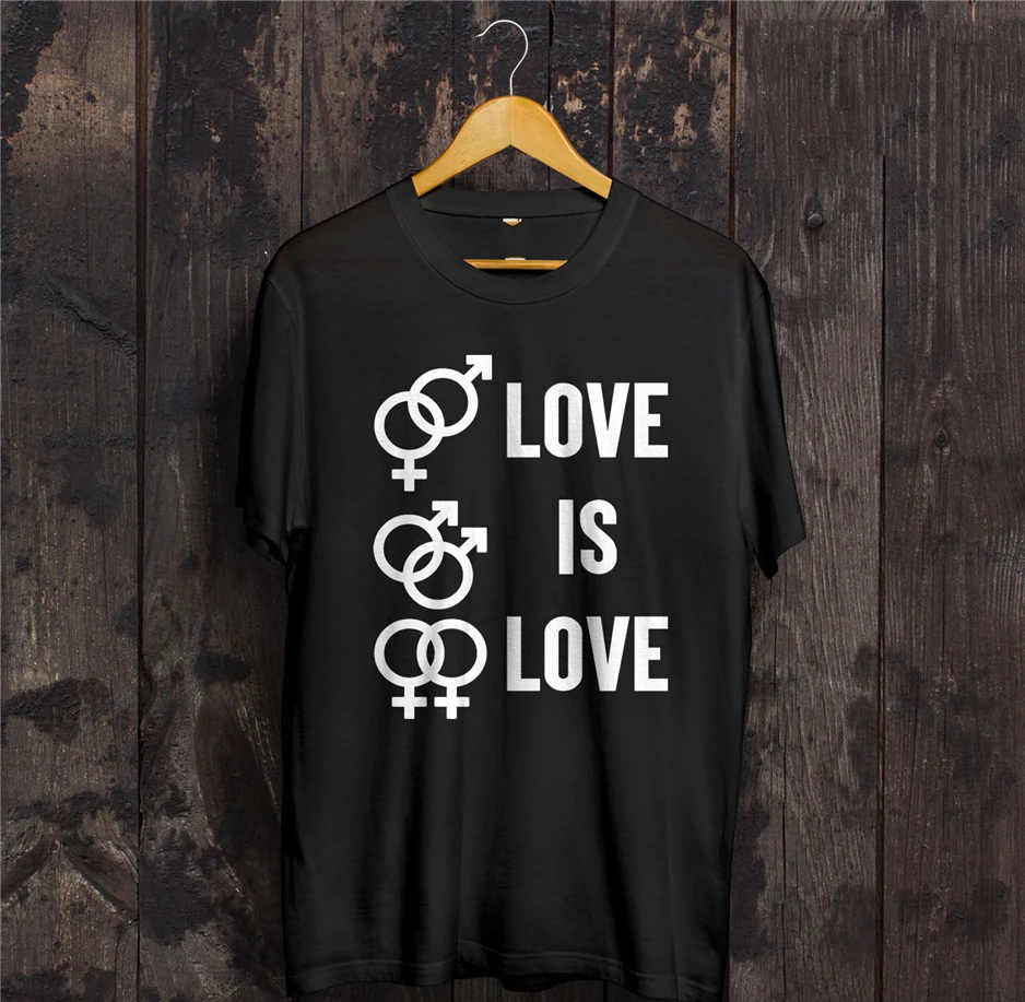 Love Is футболка на День святого Валентина ЛГБТ гей Прайд парад Радужный подарок