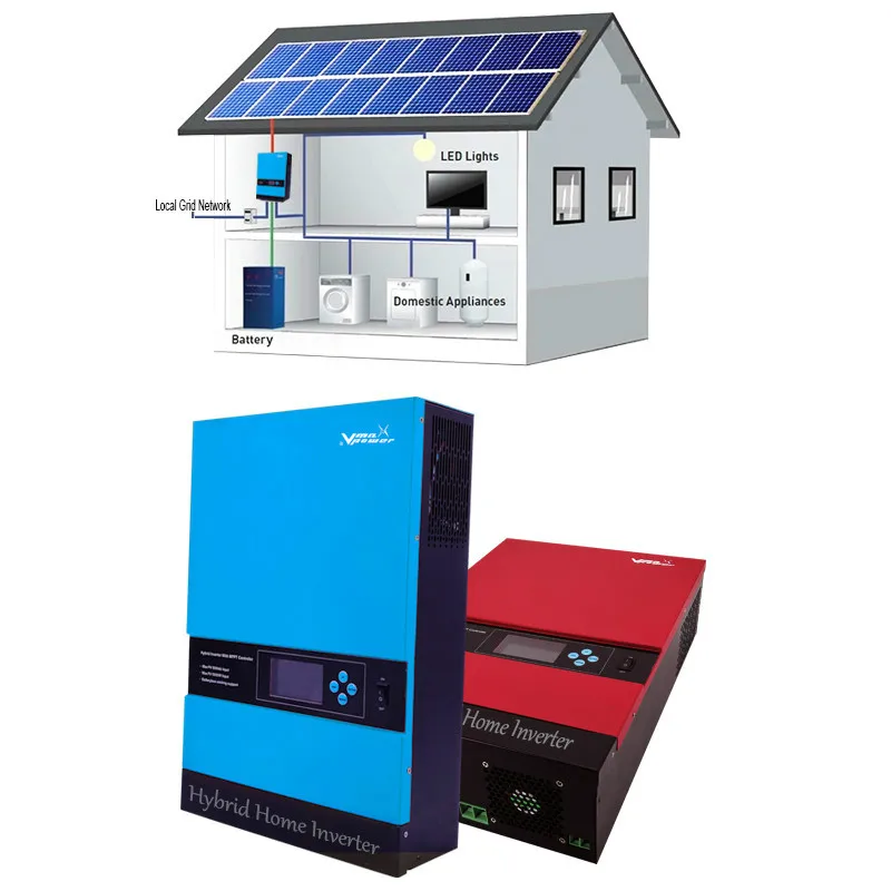 

3kw 24V pure sine wave off grid hybrid home power inverter with 80A solar MPPT charger controller for energy systems