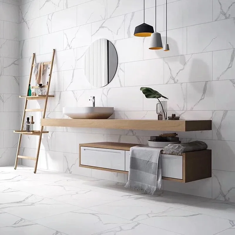 

Foshan All-Ceramic Jazz White Marble Living Room 300x600 Antique Brick Simple Kitchen Wall Tile Bathroom Floor Tiles