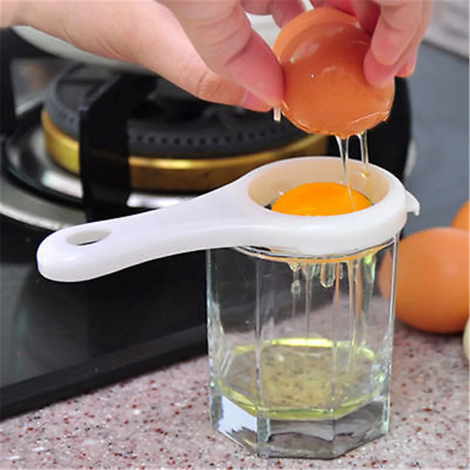 Разделитель гаджет дуршлаг инструменты для кухни дома DIY Основные аксессуары 2 шт. практичный яичный сепаратор белый желток просеивания держатель яйцо