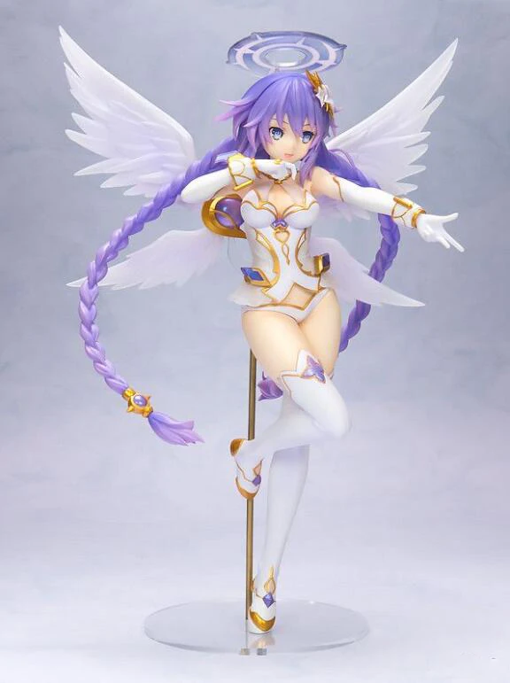 

25CM Choujigen Game Purple Heart Anime Figure Neptune Action Figure Standing Posture Ver Sexy Girl Dolls