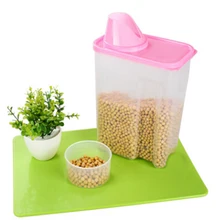 3л прозрачный пластиковый уплотнитель квадратной грубой крупы бак для хранения кухонный инструмент 4 цвета