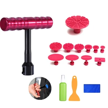 

T shape Dent Puller Car Auto Body Repair Tool Kits with 10pc Tabs M2ED