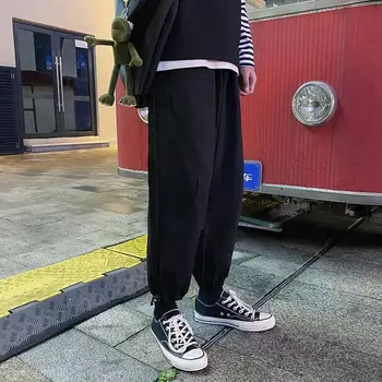 

Korean Men Ankle Banded Pants Male Tide Brand Function Tactic Paratrooper Overalls Youth Leisure Fashion Casual Trousers Joggers