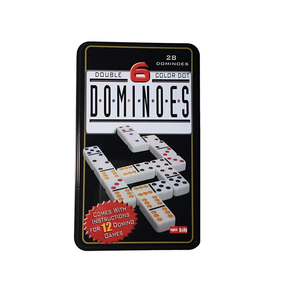Domino Game Toy Set pour enfants de 28 Pcs avec la boîte en bois cadeau 