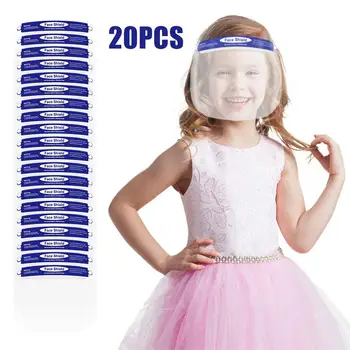 

20PC Full Face Shield Protector Mask Kitchen Oil Splash Anti-smoke Protective Mask Anti-spitting Protective Hats Multifunctional