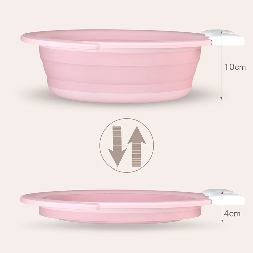 Foldable Baby Bath Tub Travel Portable Baby Basin Eco-Friendly Safe Children Newborn Thicken foldable Wash Face Foot Ass Basin