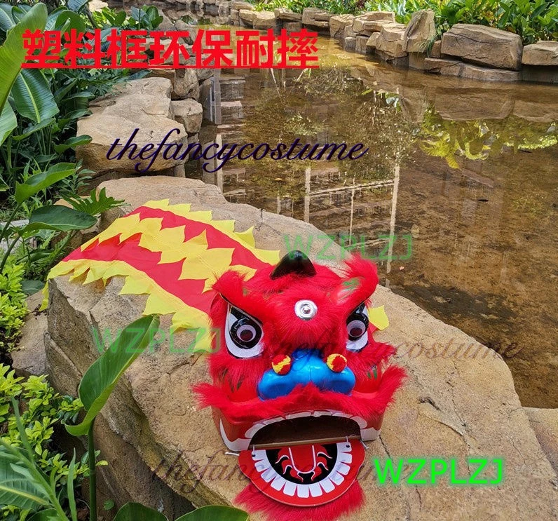 12 inch  Chinese Lion Dance Costume Set  2-5 Age Kid Children Play Gift Props Game Party Carnival Sport Outdoor Parade Stage