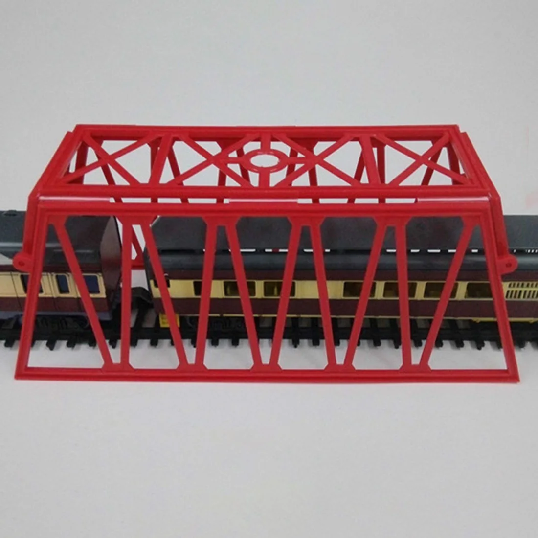 1: 87 HO Масштаб железнодорожная сцена украшения мост сеть модель для песка настольные Строительные Модели Строительные наборы)-красный