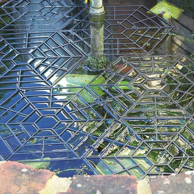 10pcs Set Plastic Net Pond Protector Floating Cover Net Cats Heron Deterrent 