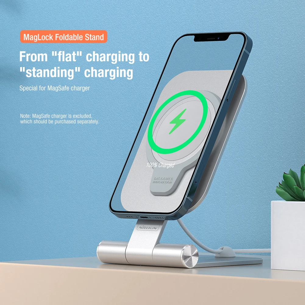 

NILLKIN Wireless Charger Foldable Stand Fast Charge For iPhone Samsung XiaoMi Phone Stand Multifunctional Wireless Charging Pad