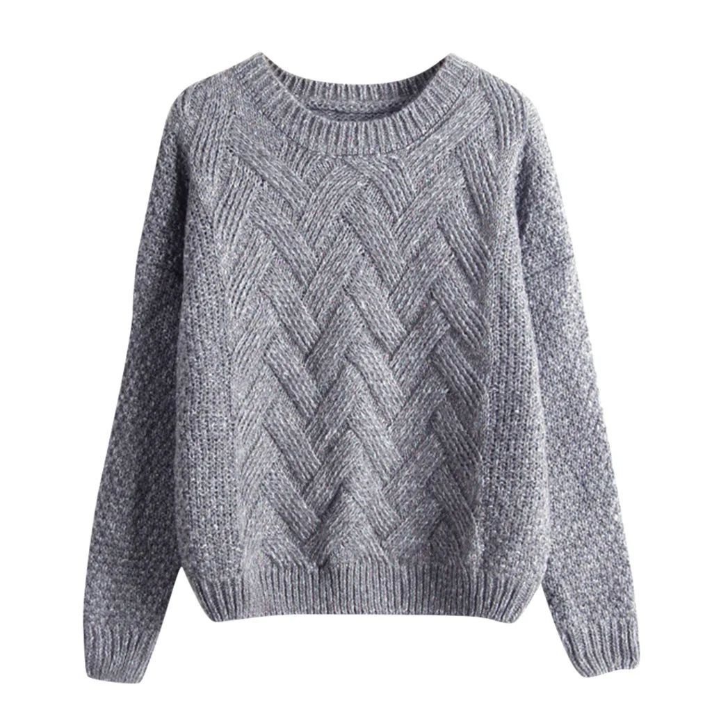 Sweater Women Pullover Sweaters Autumn O-neck Long Sleeve Korean Style Women Sweters Women Invierno 2019 Knitted Sweater