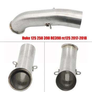 

Motorcycle Slip on Exhaust Middle Link Pipe for KTM Duke125 Duke250 Duke390 RC390 rc125 2017-2018
