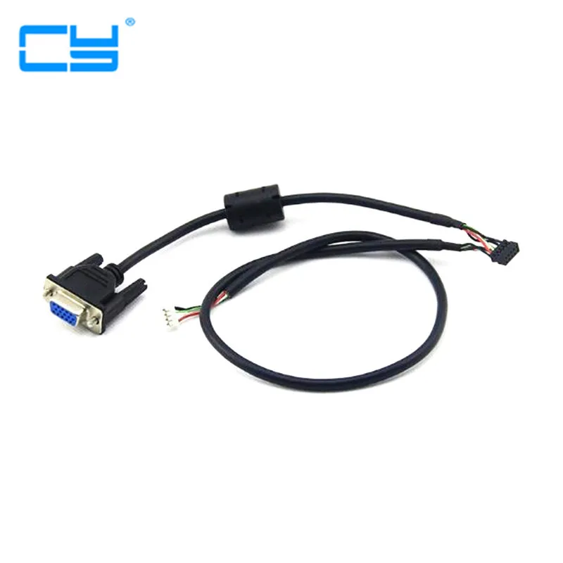 1000pcs 1m black one for two terminal data cable PH2 0 2X5 to PH2 0 1X4 1