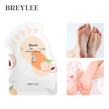 BREYLEE Peach Foot Peel Mask Exfoliating Dead Skin Keeping Moisture Repairing Dry Rough Brightening Skin Foot Care Mask