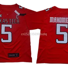 New Arrival High Quality Texas Tech MAHOMES II#5 College T-shirt Jersey S-XXXL