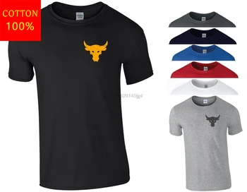 

Brahma Bull T Shirt Pocket The Rock Project Gym Bodybuilding Workout Men Top