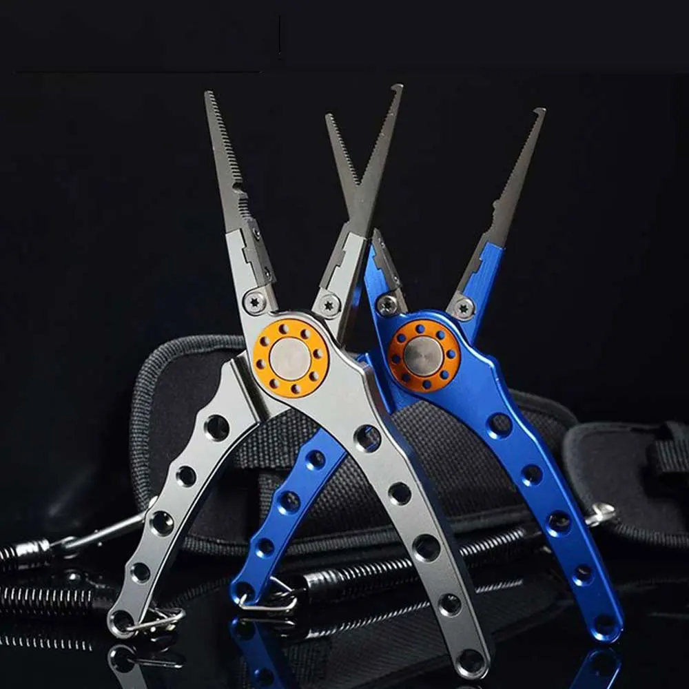 Fishing Pliers Aluminum Alloy scissors Hook Remover 150g 20CM