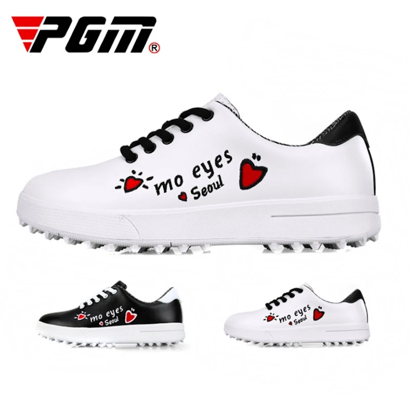PGM deportivos para y niñas, zapatillas deportivas informales impermeables con cordones, transpirables antideslizantes, XZ121, venta al por mayor|Zapatos de golf| - AliExpress