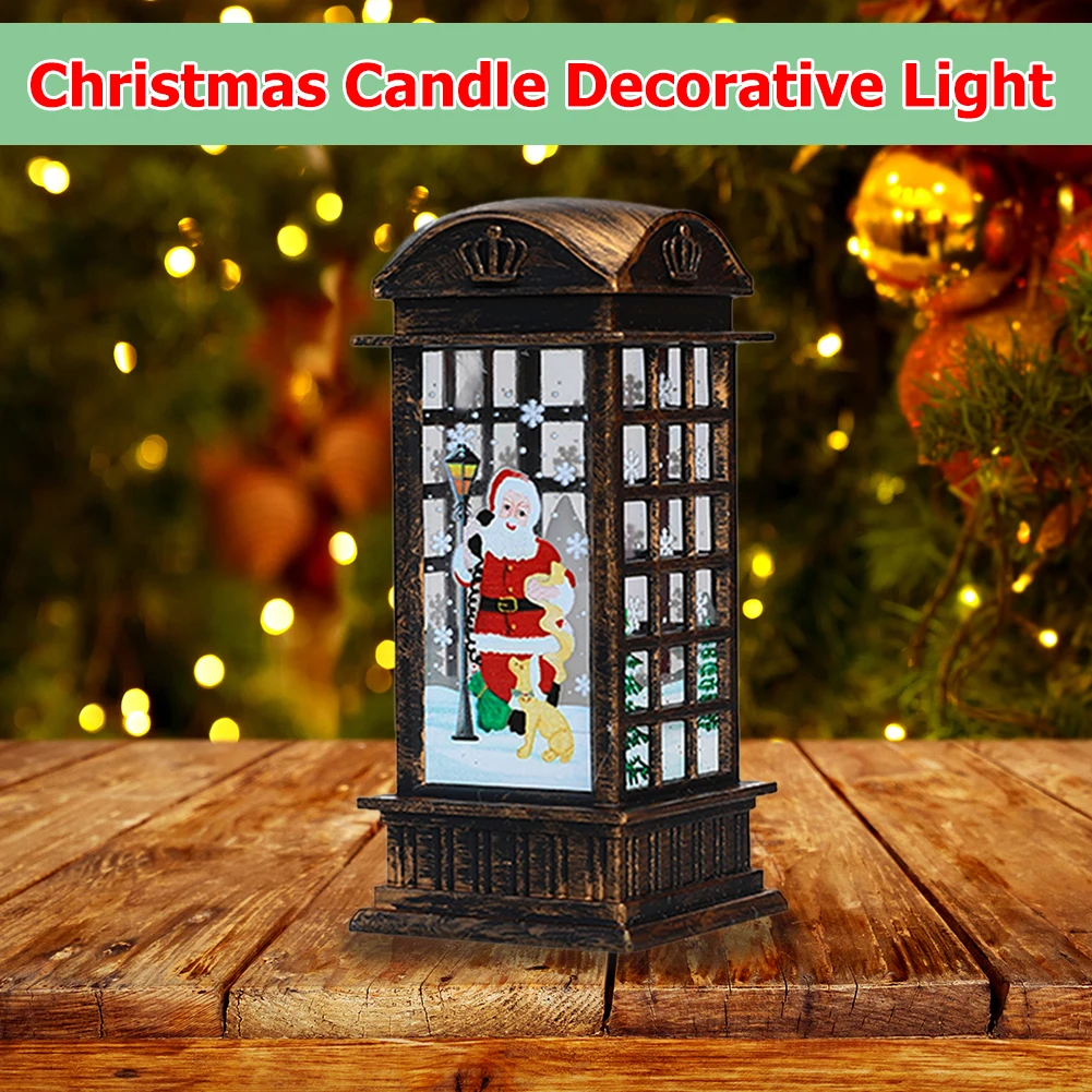Retro Candle Light Home Shop Decorative Light for Christmas Party Holiday
