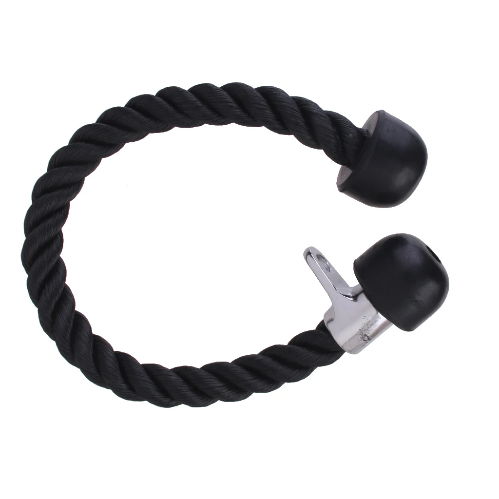 Tricep Rope Push Pull Down Press Multi Gym Bodybuilding Cord Attachment for Home or Gym Use Fitness Exercise Body Equipment