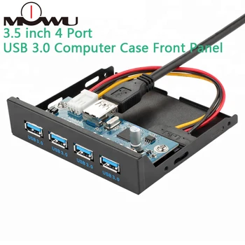 

MOWU 3.5 inch 4 Port USB 3.0 Computer Case Floppy Drive Bay Expansion Front Panel