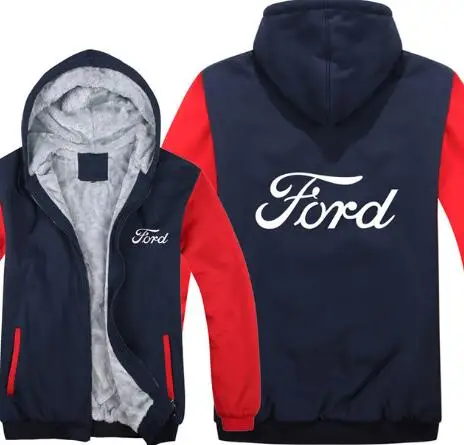 Новинка, высокое качество, S-5XL для Ford, толстовки, зимняя мужская куртка, модная, повседневная, шерсть, подкладка, флис, Ford, толстовки, пуловер, Мужское пальто