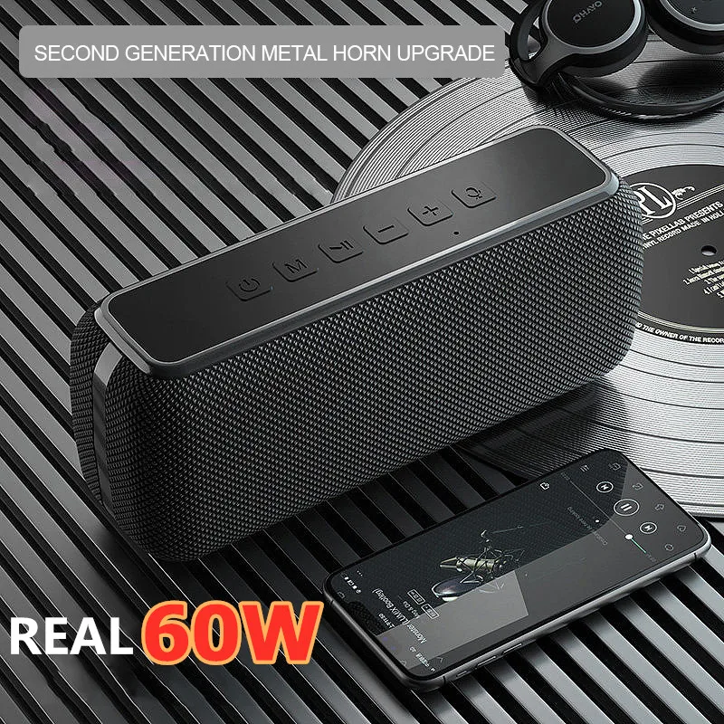 XDOBO Altavoz Bluetooth 60 Vatios Sonido Est/éreo Intenso TWS Impremeable 8h de Reproducci/ón Soporte Tarjeta TF//AUX Altavoces Inal/ámbricos Port/átiles para al Aire Libre Fiesta Cine en Casa Bar