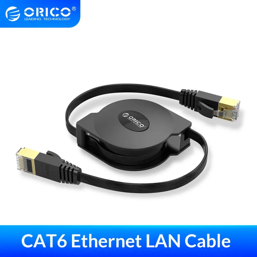 Ethernet кабель ORICO CAT6 портативный 1000 Мбит/с 2 м| |