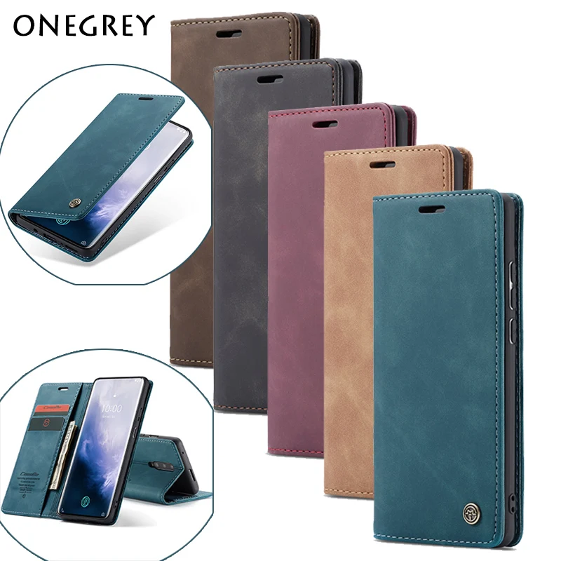 

Luxury 1+7 Case For Oneplus 7 Pro 1+7pro Strong Magnetic Leather Flip Wallet For Oneplus7pro Card Holder TPU Phone Cover Carcasa