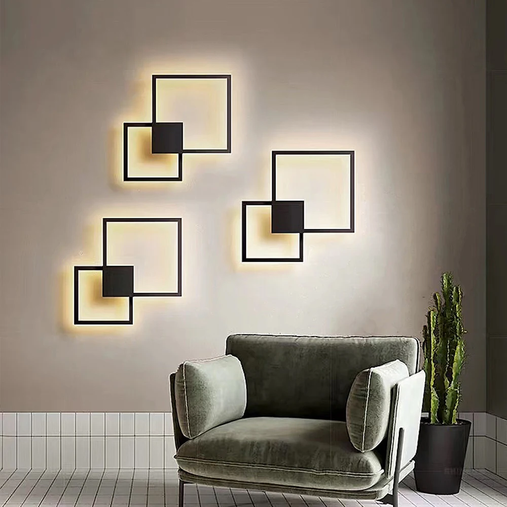  Zerouno Decorative modern LED Wall Lamp DIY background light indoor for home interior TV Wall Light - 4000012970622