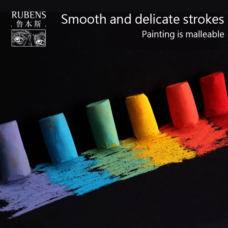 Paul Rubens Soft Pastels Set Painting Chalk Crayons Solid Non Toxic of 40 Colors Art Stationery Drawing Supplies Gift for Artist