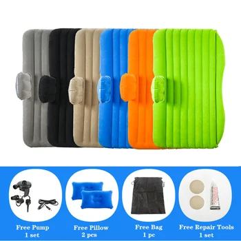 

Car Bed Air Mattress Seat Cover Camara Para Auto Rear Seat Sofa Colchao Inflavel With Pillow Mat Pad Inflatable bed for Car