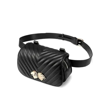 

Wallike Fashion PU Waist Bag Women Plaid Shoulder Messenger Bag Female Crossbody Belt Bum Bag Small Waist Packs Mini Purses 2019