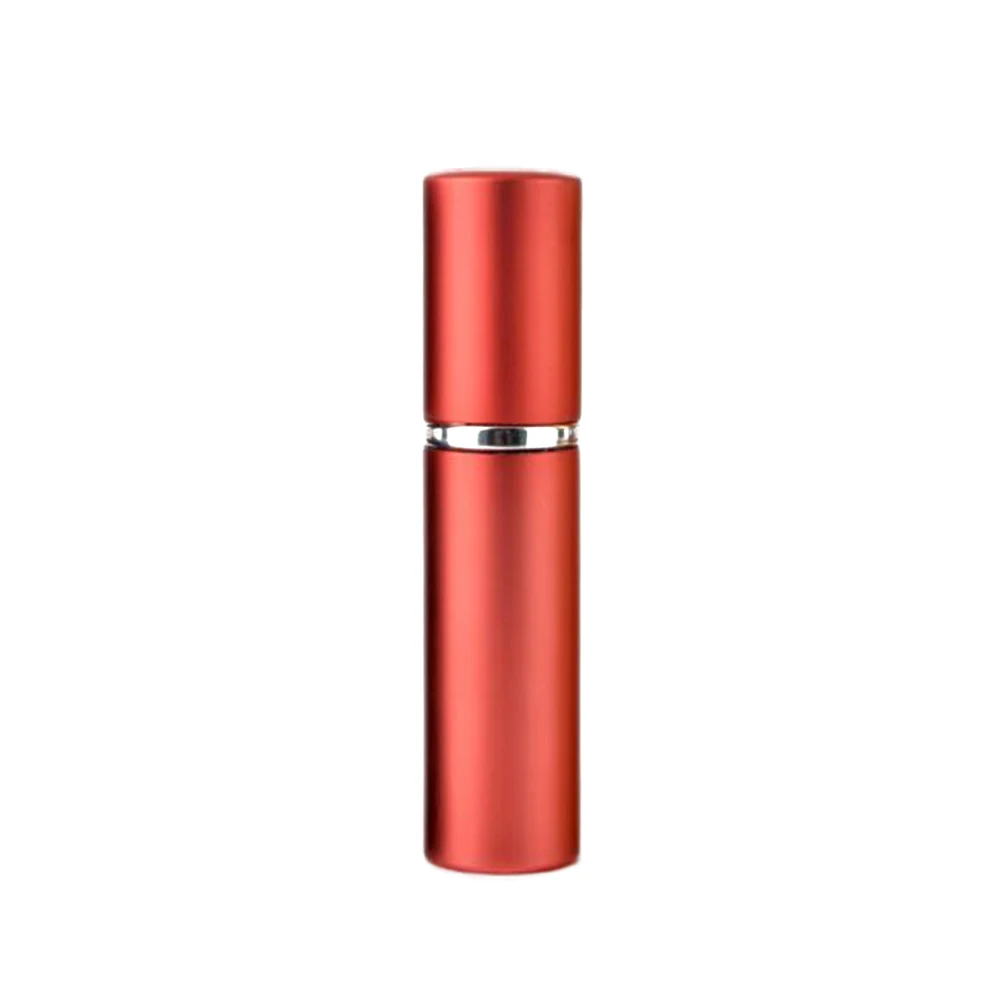 5 мл мини портативный алюминиевый многоразовый флакон для духов с распылителем пустые косметические контейнеры с распылителем аксессуары для путешествий - Цвет: red