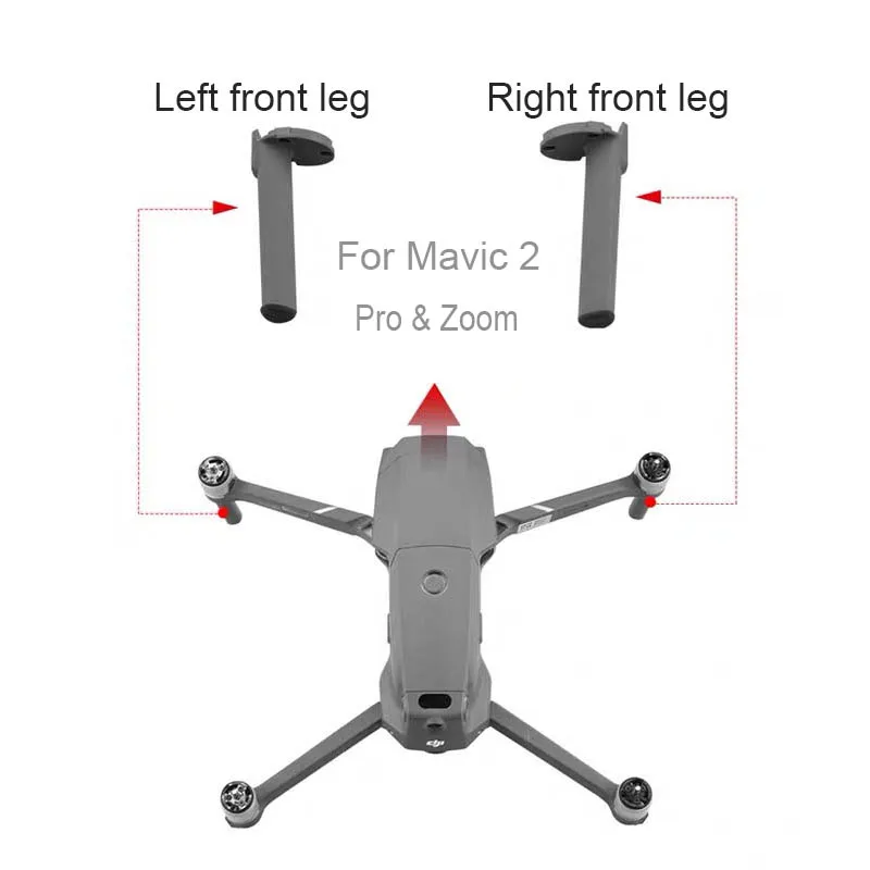 

Переднее левое и правое шасси для DJI Mavic 2 Pro Zoom Drone Mount Ремонт Запасные аксессуары