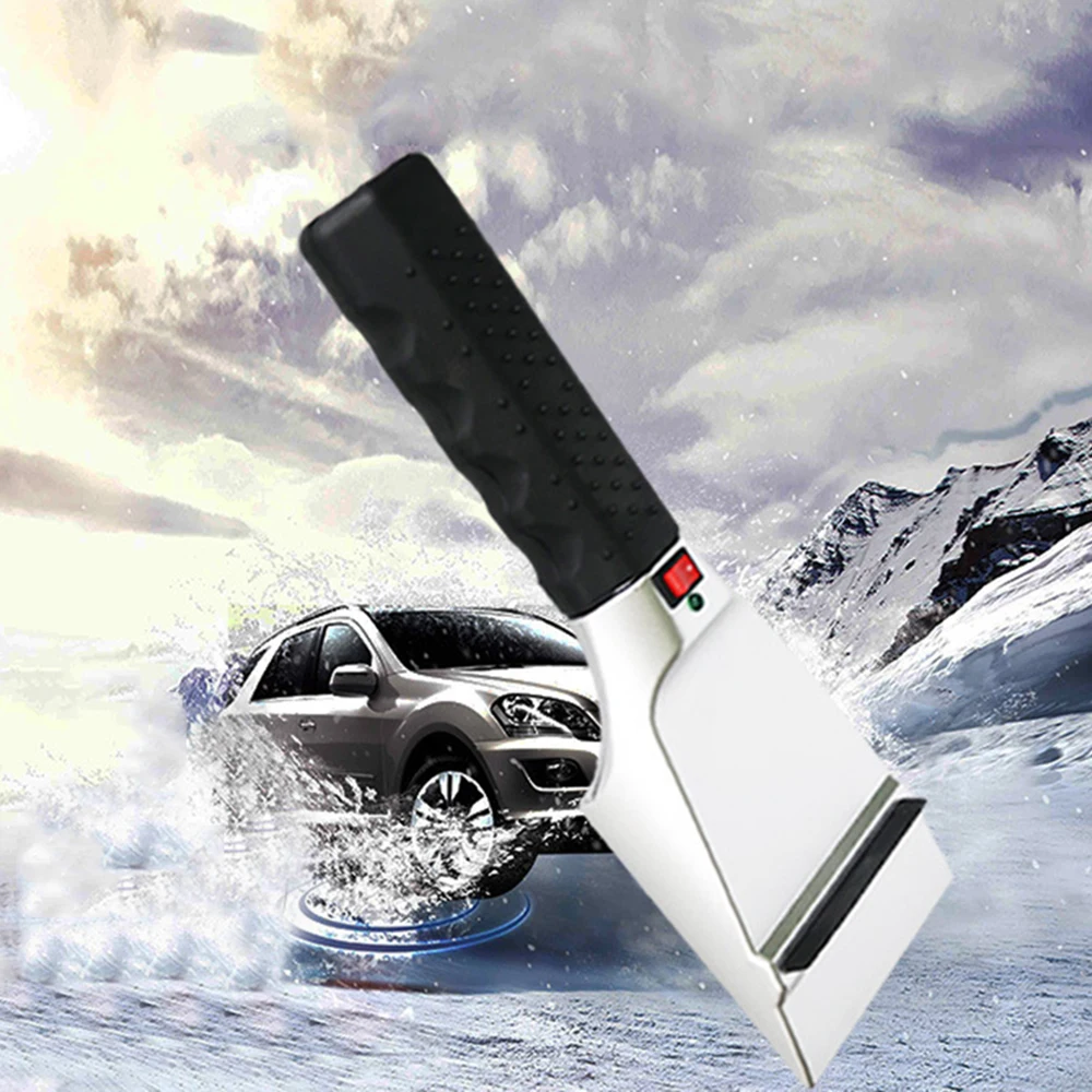 

Multi-function Heated Ice Scraper Snow Removal For Winter Vehicles 12V Useful