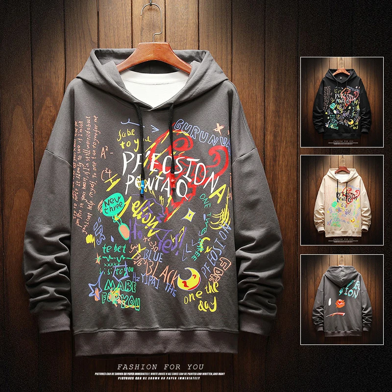 letter print hoodie