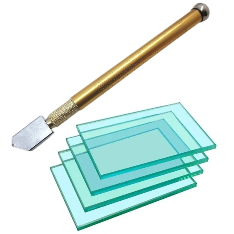 

Professional Glass Cutter with Metal Handle Perfect for Cutting Gemstones Geramics Porcelain Tiles for DIY Household Cut