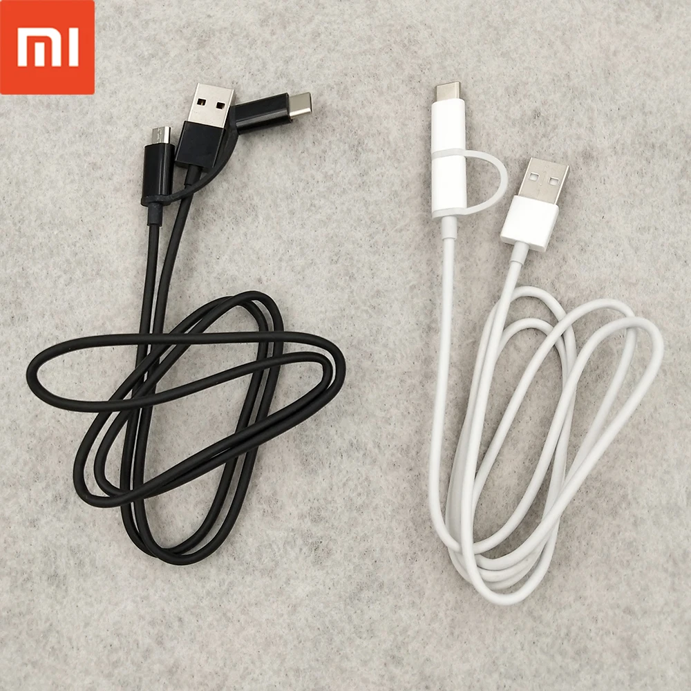 Кабель Xiaomi 2 в 1 с Micro USB на Type C для быстрой зарядки Mi 9 8 SE 7 6 5 A1 A2 A3 Redmi Note A Pro 4X Play Y2 S2 |