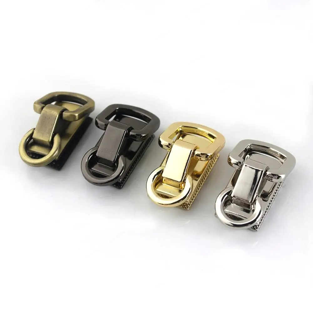 2pcs Leather Craft Bag Strap Metal Gusset Hanger Clamps Bag Side Edge