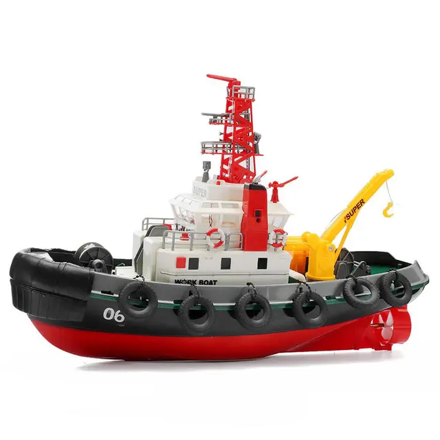 Henglong 3810 RC Rowing Boat Fire Fighting Rescue Radio Control Boat with Water Cooling System RTR 3